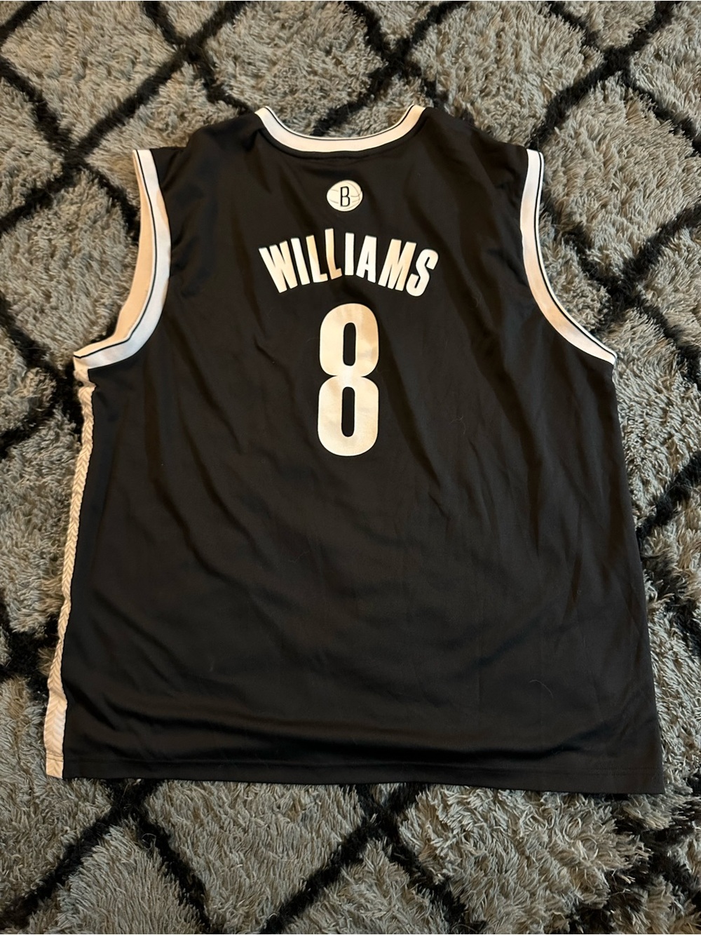 adidas Black Williams #8 Basketball Jersey